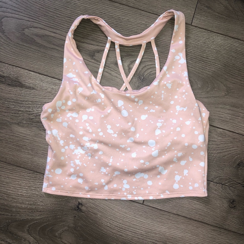 Love Pink Cropped Tank
